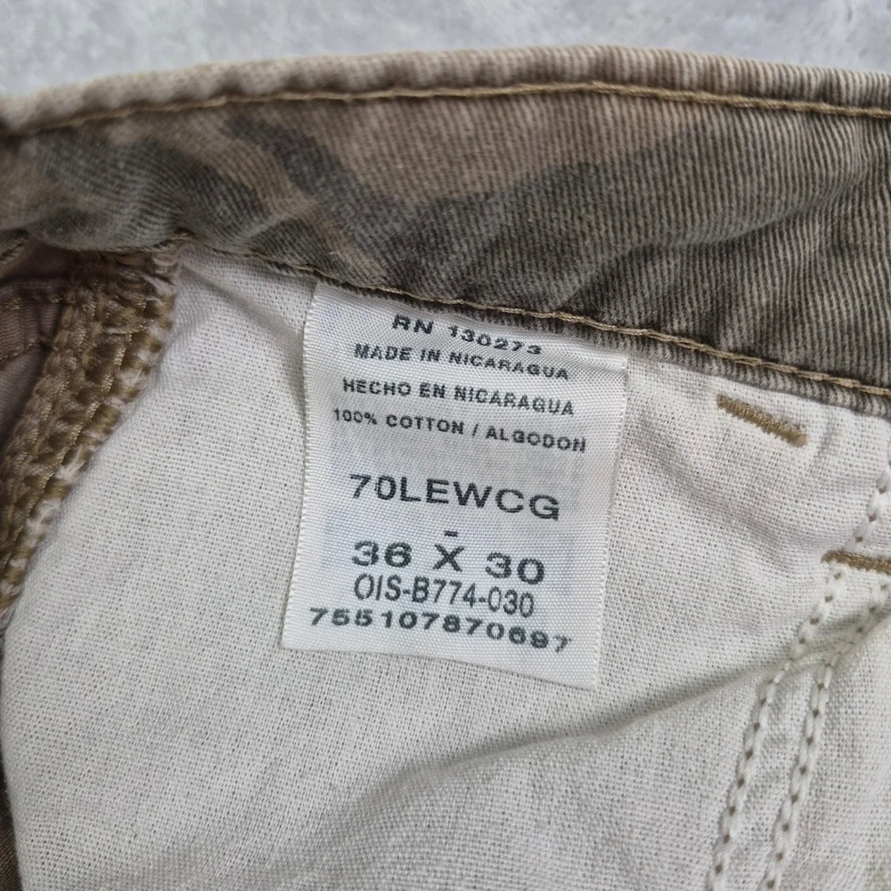 Wrangler Authentic Issue Mens 36x30 Desert Camo Cargo Pants 70LEWCG Cotton